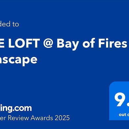Апартаменты The Loft @ Bay Of Fires Seascape Binalong Bay Экстерьер фото
